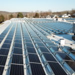 commercial solar panels across entire flat roof